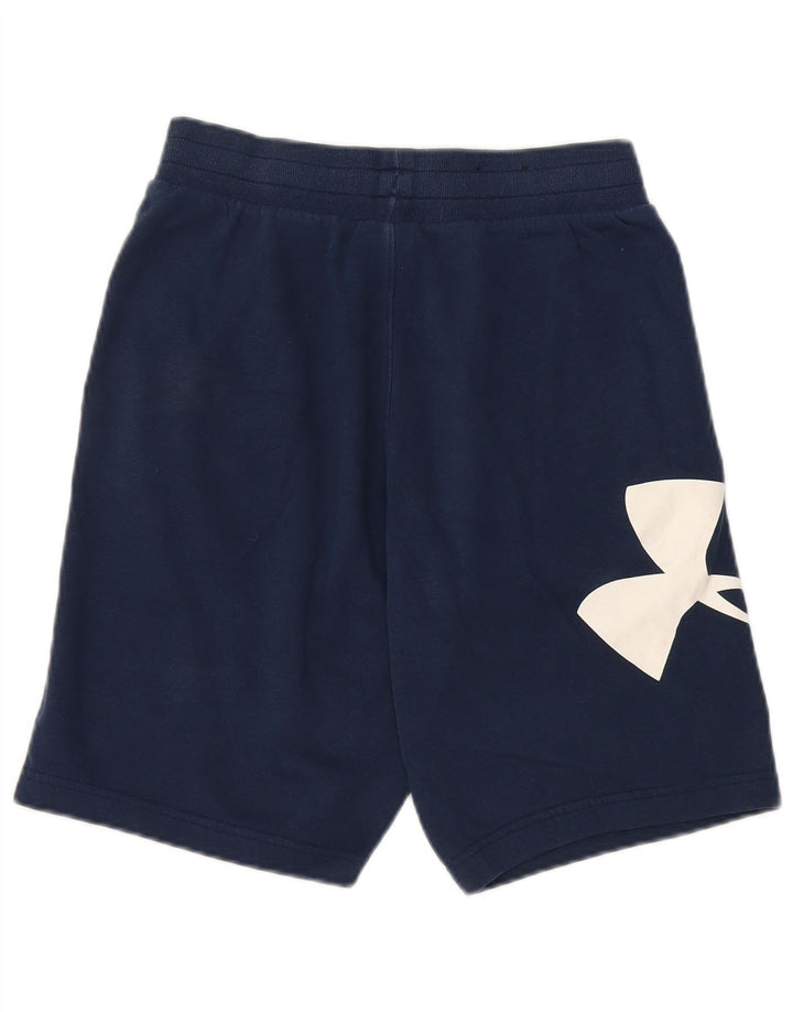 Under Armour Pantalones cortos deportivos con gráficos para hombre, talla pequeña, azul marino