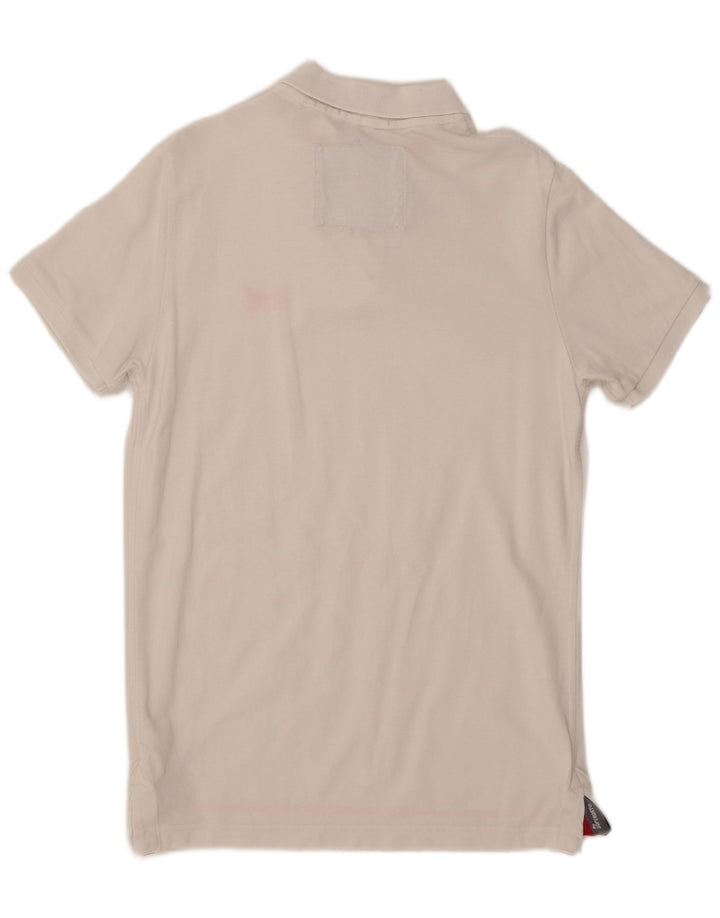 Superdry Polo para hombre de algodón blanco grande