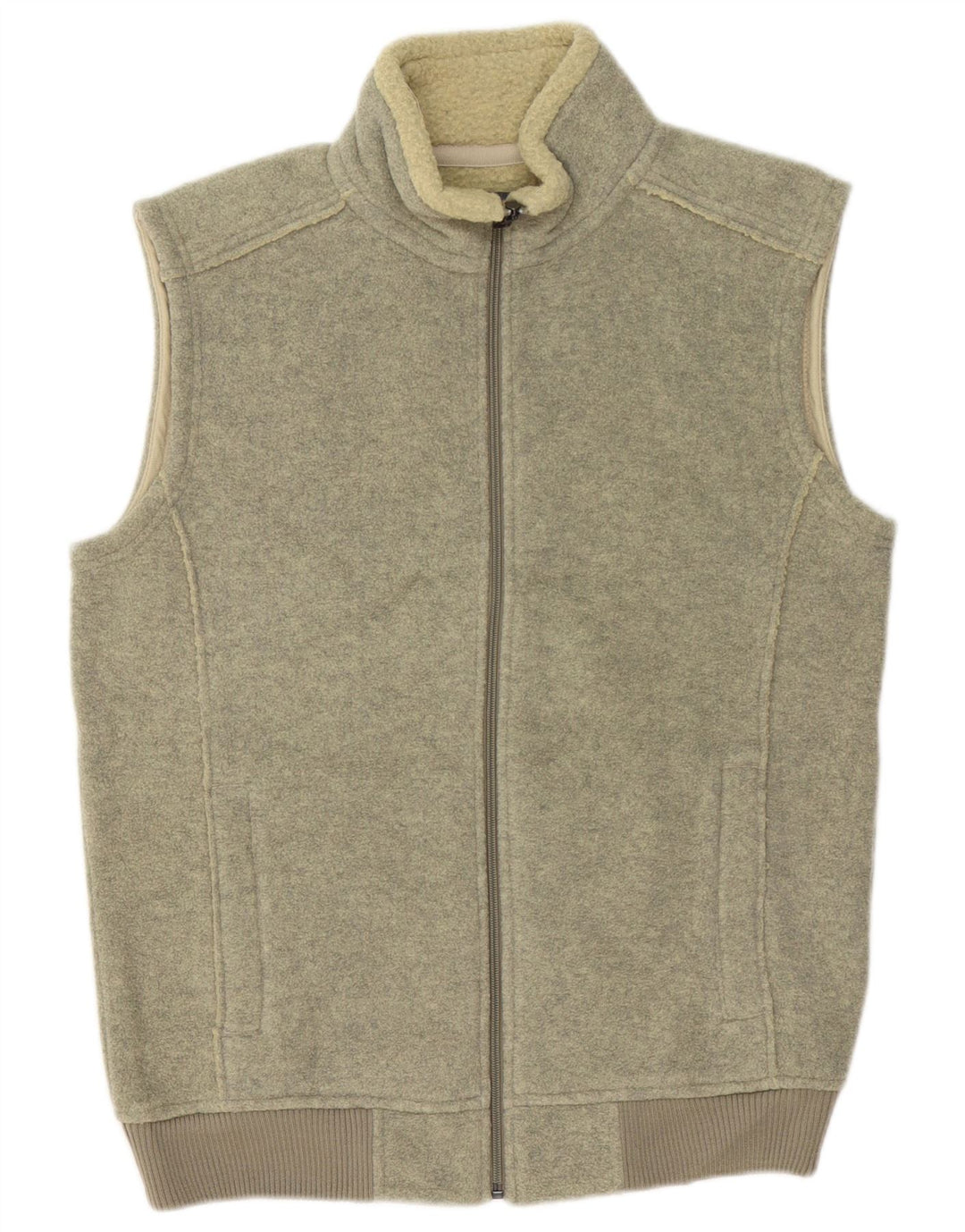 Marks & Spencer Chaqueta de chándal sin mangas para hombre Poliéster caqui medio
