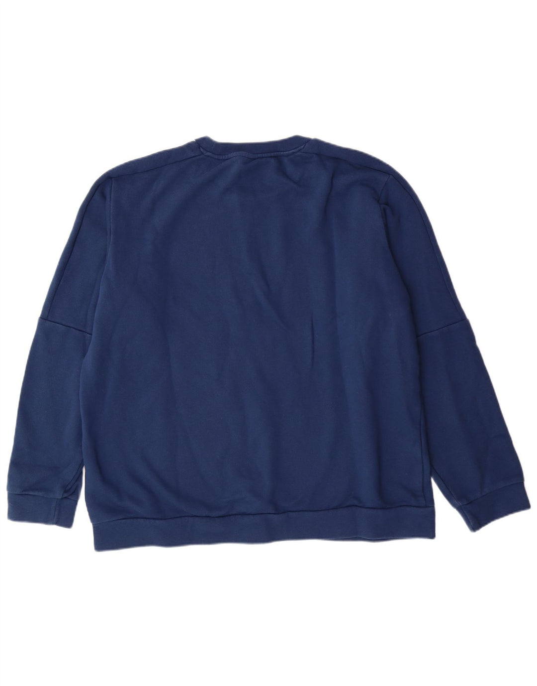 ADIDAS Hombre Sudadera Jumper Grande Azul Marino Algodón