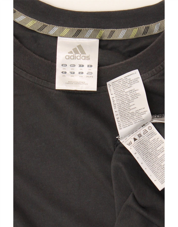 Adidas Camiseta Hombre Top 2XL Algodón Negro