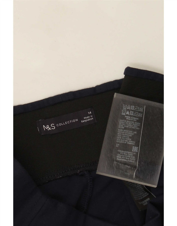 Marks & Spencer Leggings para mujer UK 44 Large Viscosa azul marino