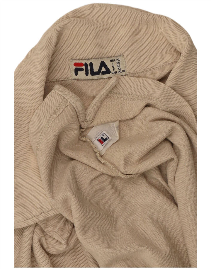 FILA Polo Hombre XL Algodón Beige