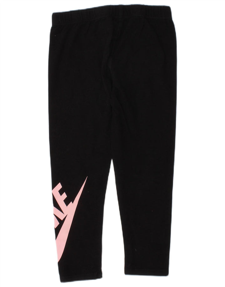 Nike Leggings gráficos para niñas de 4 a 5 años, talla pequeña, negro