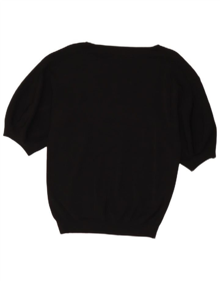 Massimo Dutti Jersey con cuello barco para mujer, talla 40, color negro