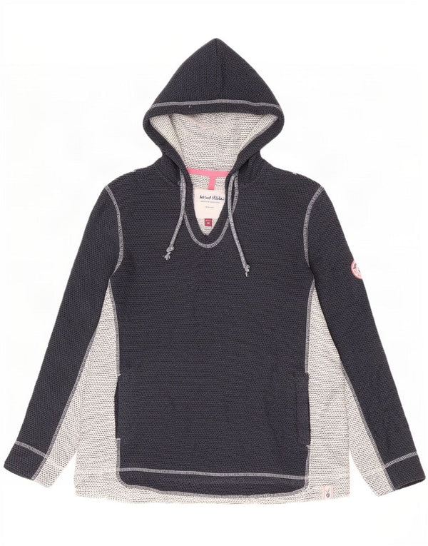 Weird Fish Sudadera con capucha para mujer UK 40 XL Azul marino Colorblock Acrílico