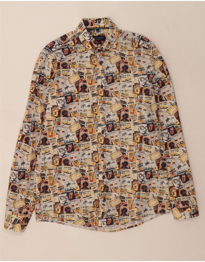 Casa Moda Camisa Woodstock para Hombre Talla 39/40 Mediana Multicolor