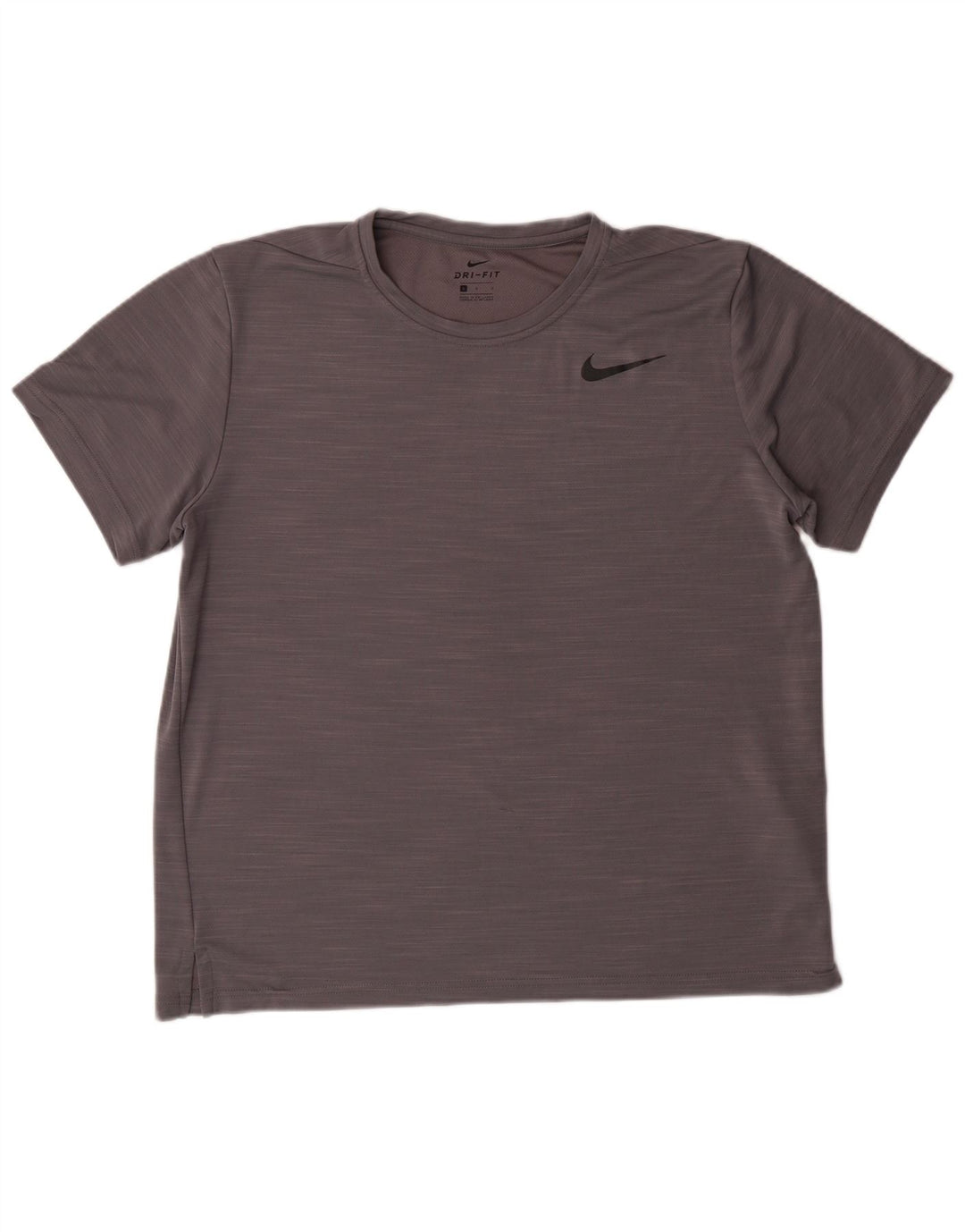 NIKE Camiseta Dri Fit para Mujer UK 46 Grande Gris Moteado Poliéster