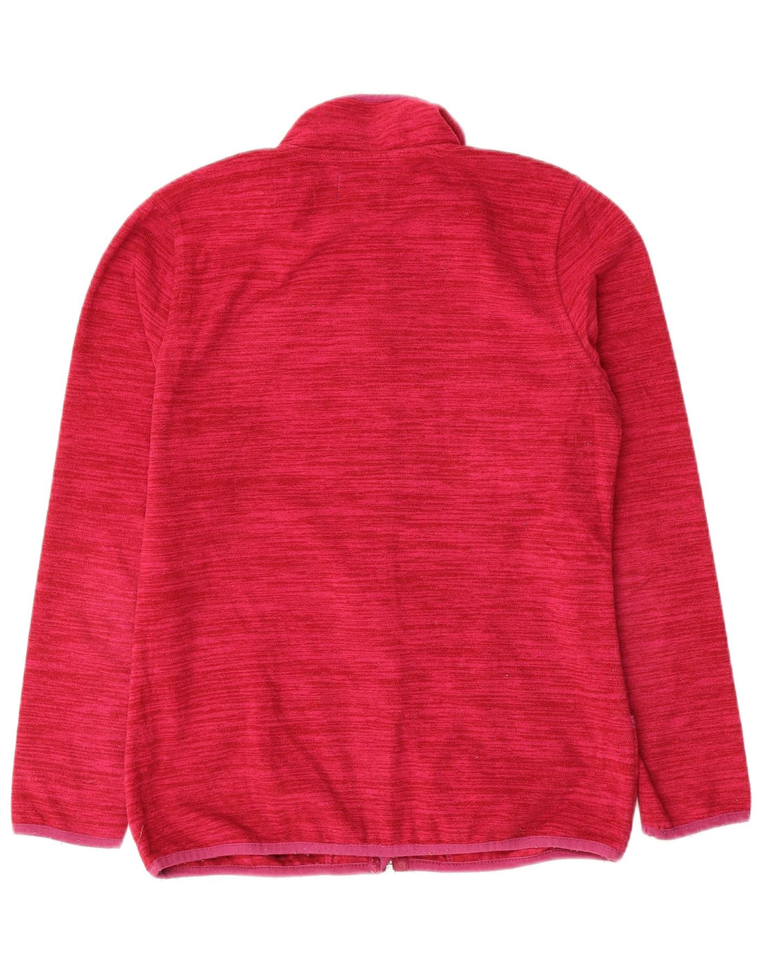 AVIREX Chaqueta polar para mujer UK 14 Poliéster a rayas rosa medio