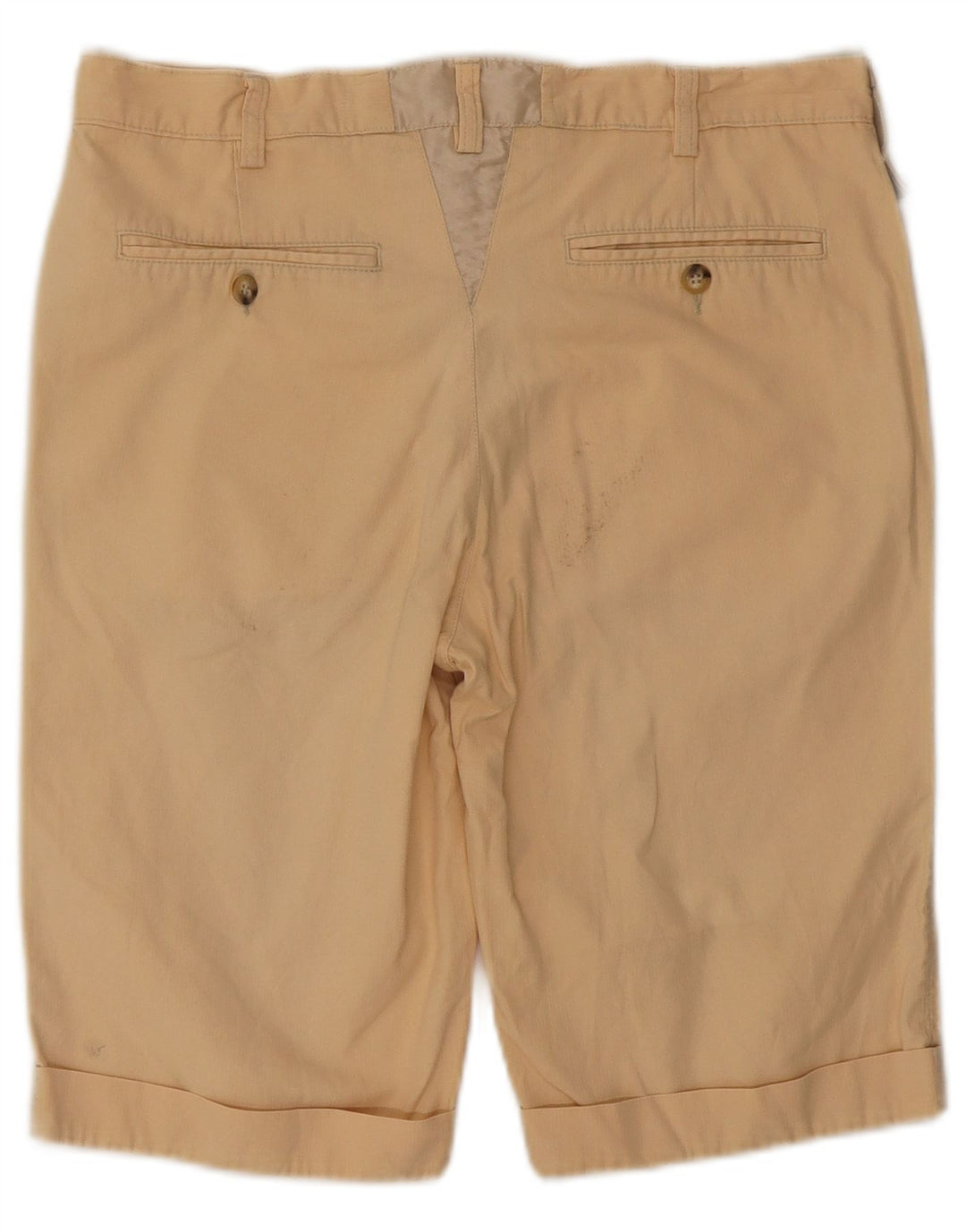 TRUSSARDI Mens Casual Shorts IT 48 Medium W32  Beige Cotton