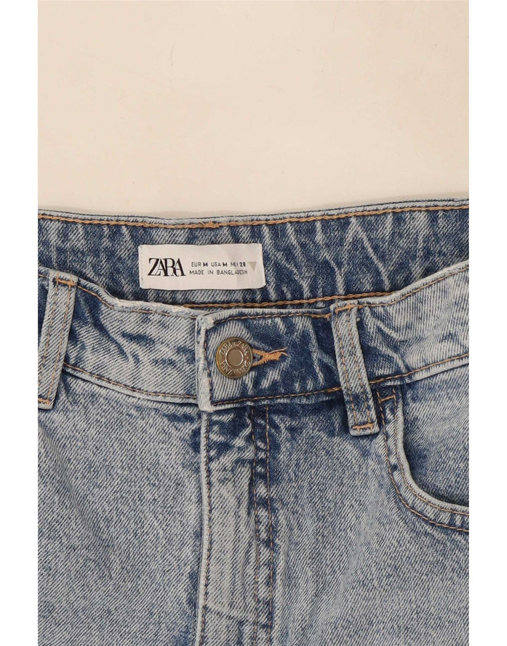 Zara Mujer Falda Vaquera Mediana W28 Azul