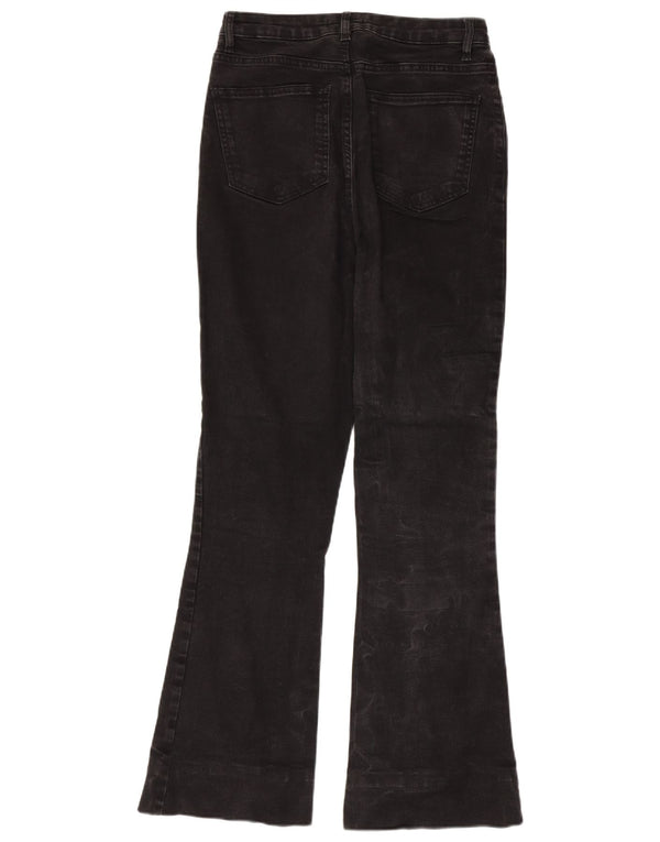 Joe Browns Vaqueros acampanados de cintura alta para mujer UK 8 Small W28 L31 Algodón negro