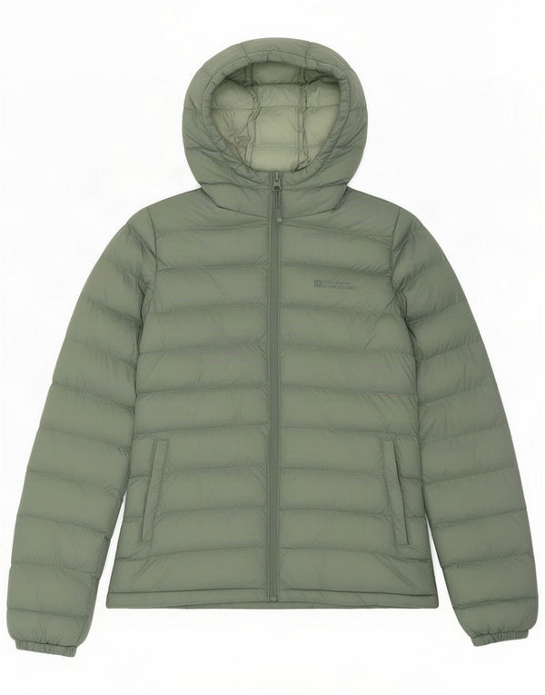 Chaqueta acolchada con capucha para mujer de Mountain Warehouse UK 8 Small Green Poliéster