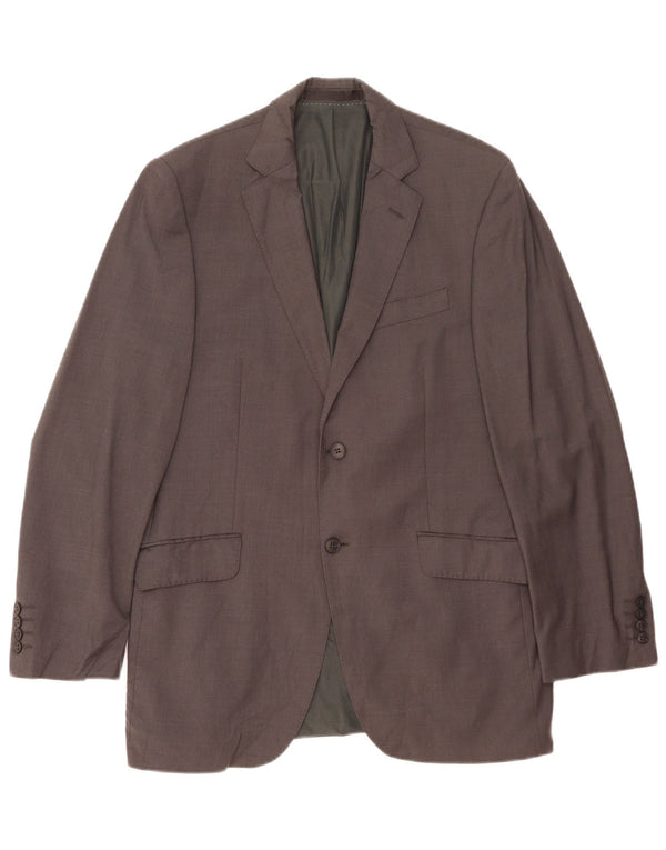 Marks & Spencer Chaqueta tipo blazer de 2 botones para hombre UK 40 Lana gris medio