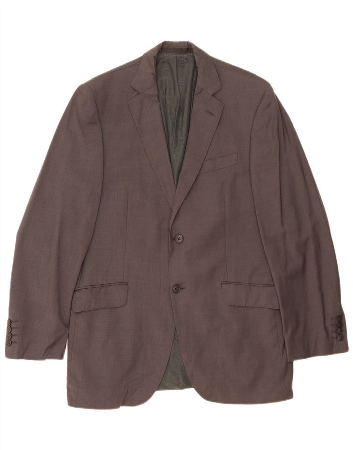 Marks & Spencer Chaqueta tipo blazer de 2 botones para hombre UK 40 Lana gris medio