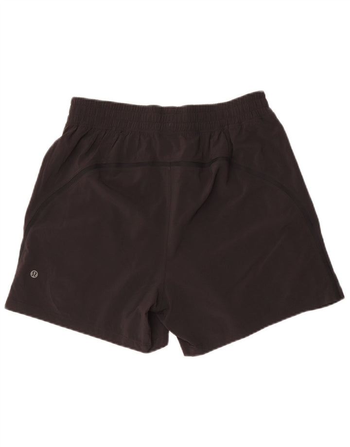 Lululemon Shorts deportivos para mujer UK 10 Small Poliéster negro
