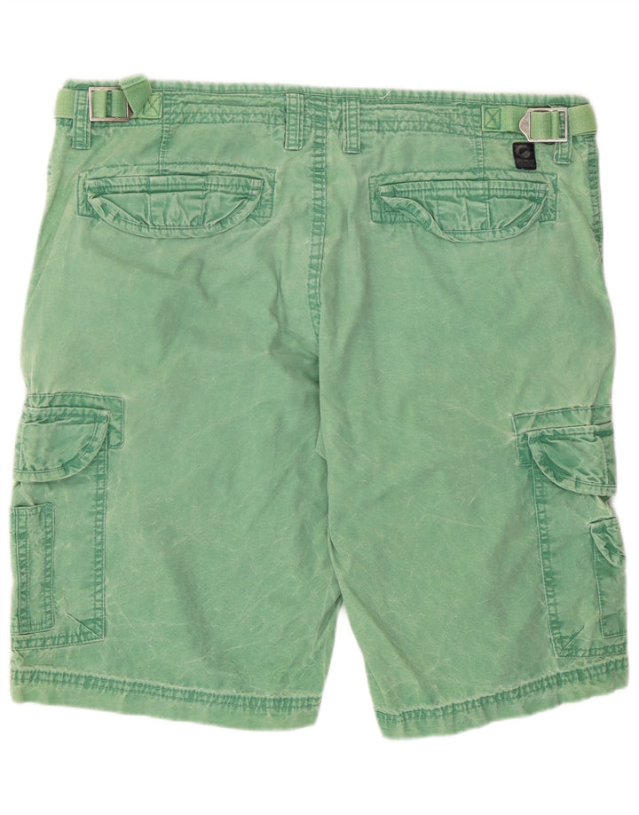 CLOCK HOUSE Pantalones cortos tipo cargo para hombre W36 Verde grande