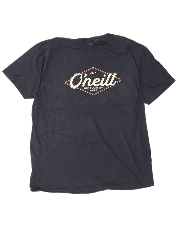 O'Neill Camiseta gráfica de ajuste moderno para mujer UK 46 Grande Algodón azul marino