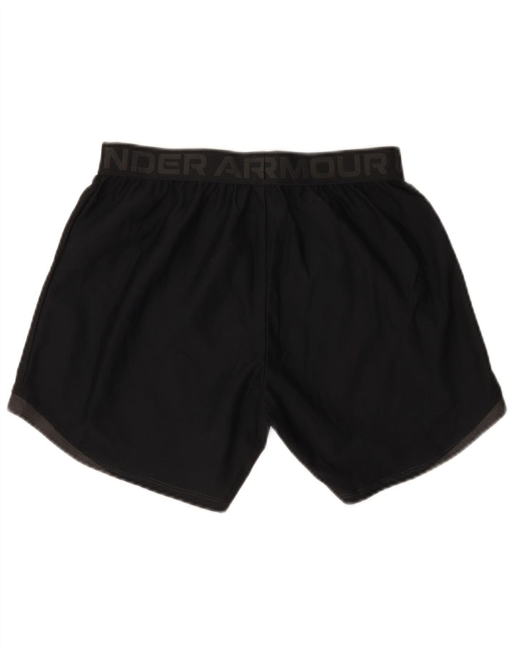 Under Armour Pantalones cortos deportivos gráficos para mujer UK 10 Small Poliéster negro