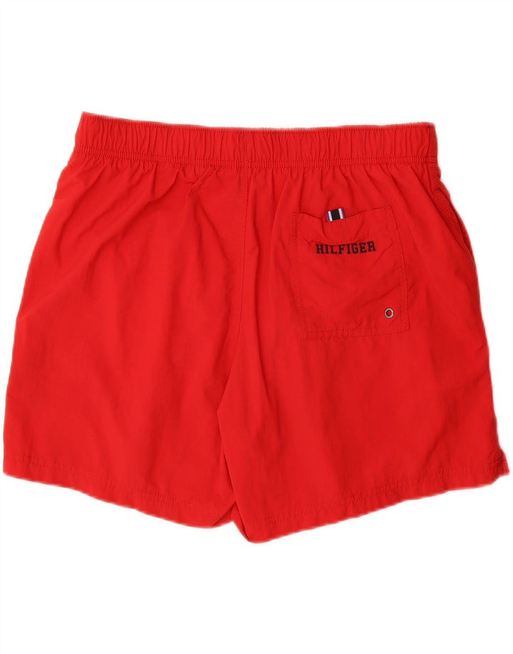 Tommy Hilfiger Bañador Corto para Hombre Grande Poliéster Rojo