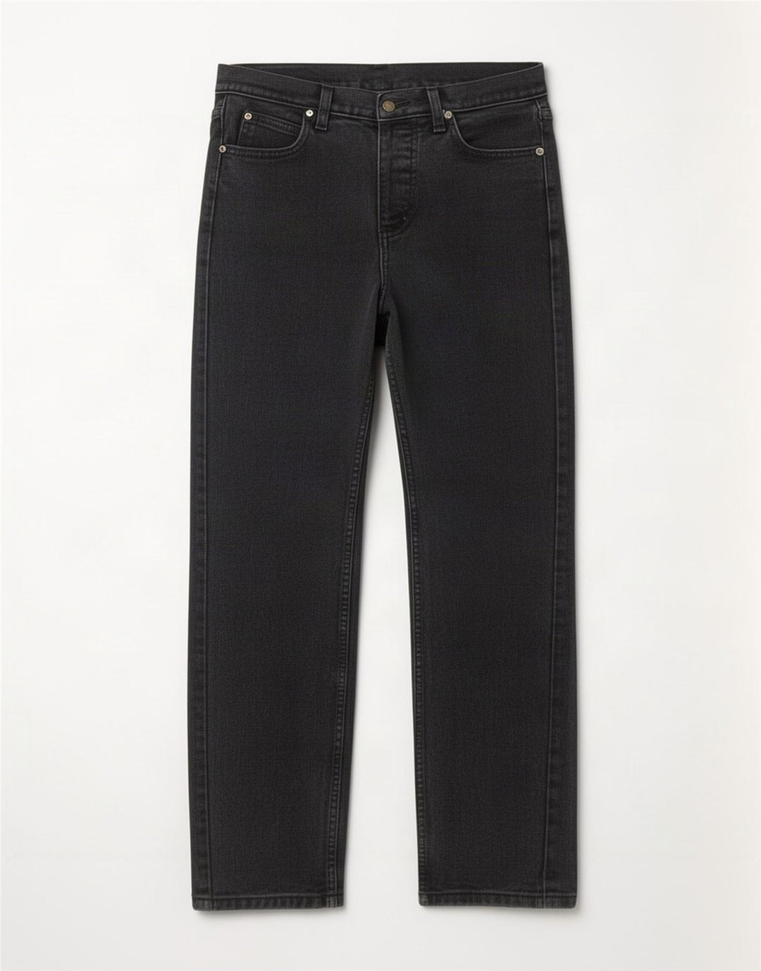 Vaqueros Rectos Lee Mujer W29 L34 Algodón Negro