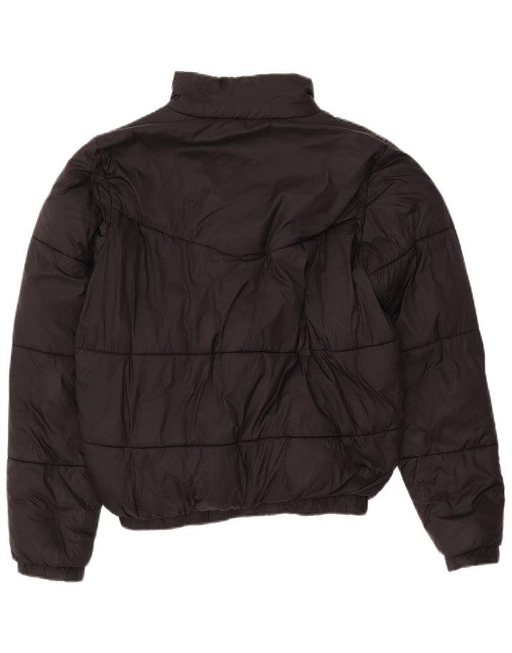 KAPPA Chaqueta acolchada para mujer UK 44 Mediana Negro