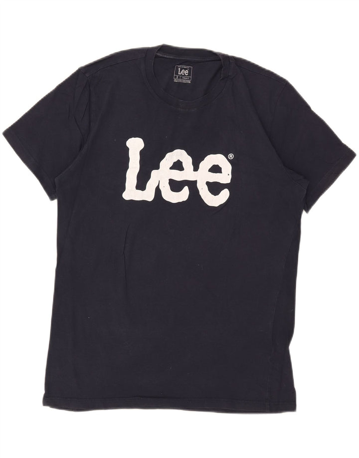 Lee Camiseta Estampada De Ajuste Regular para Hombre Top Pequeño Azul Marino