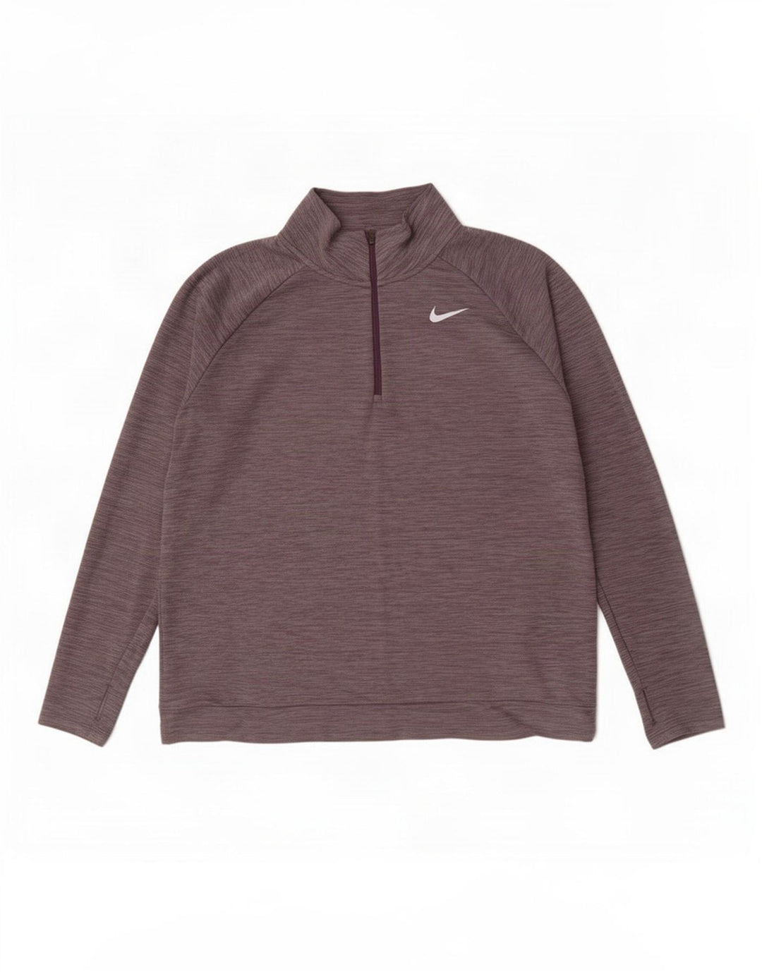 Nike Dri Fit - Chándal con cremallera y cuello para hombre, talla XL, poliéster moteado gris