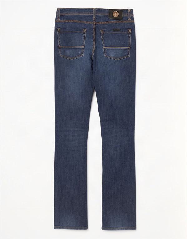 Vaqueros Trussardi Mujer Rectos W30 L32 Azul Marino Algodón