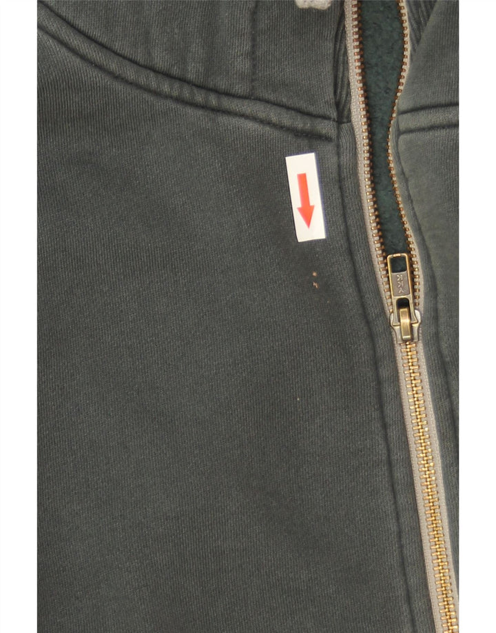 Sun68 - Sudadera con capucha y cremallera para hombre, talla grande, algodón verde