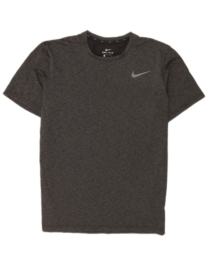 Camiseta Nike Dri Fit para hombre Top grande de poliéster moteado gris