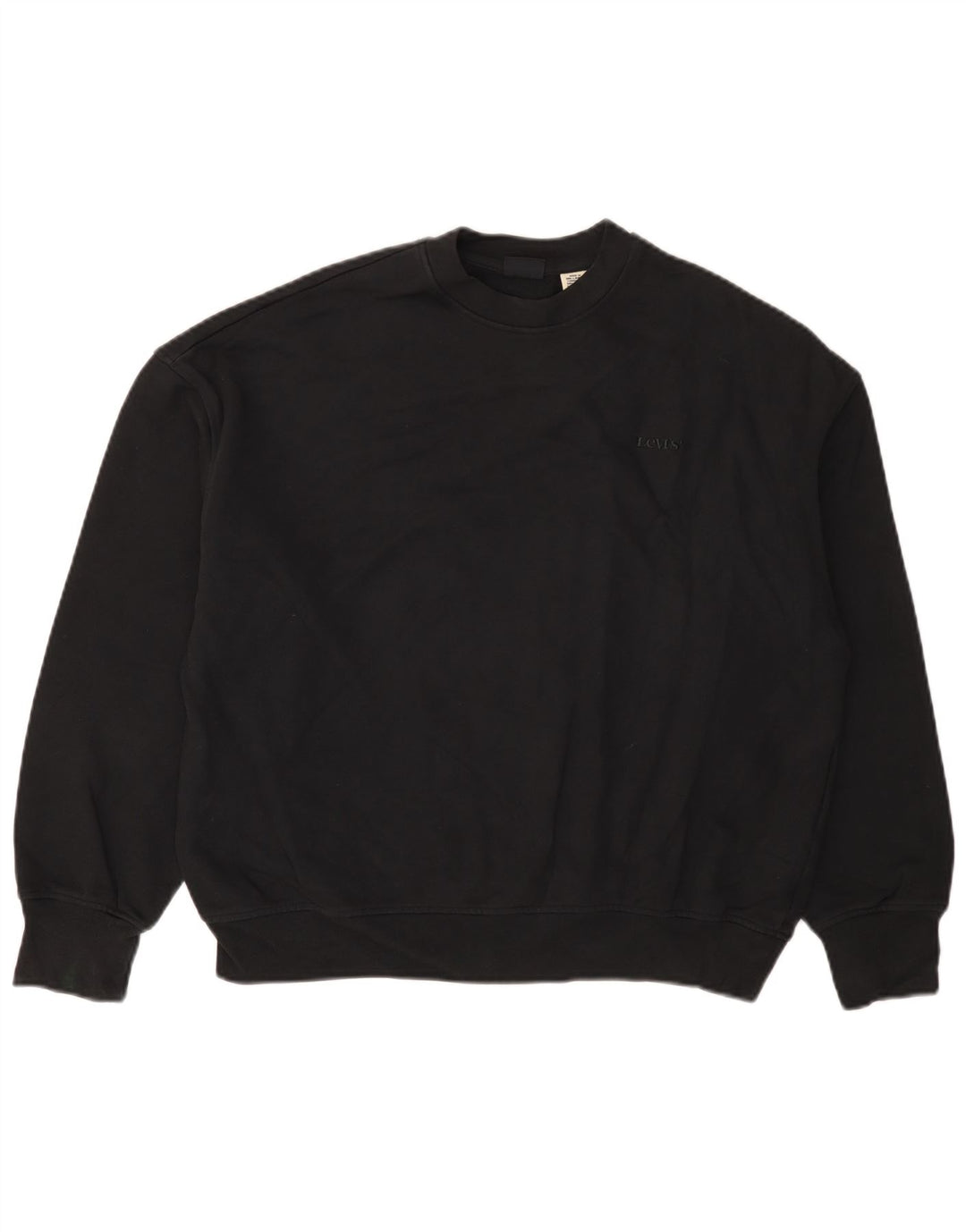 Levi's Sudadera extragrande para mujer UK 6 XS Algodón negro