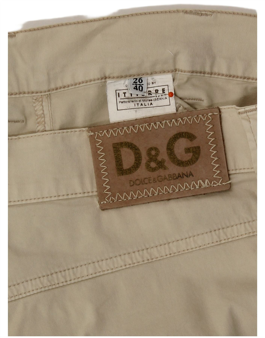 Dolce & Gabbana Pantalones Capri para Mujer IT 40 Small W26 L20 Beige