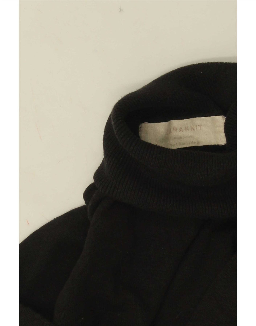 Zara - Jersey con cuello vuelto para mujer, talla 40, talla grande, color negro