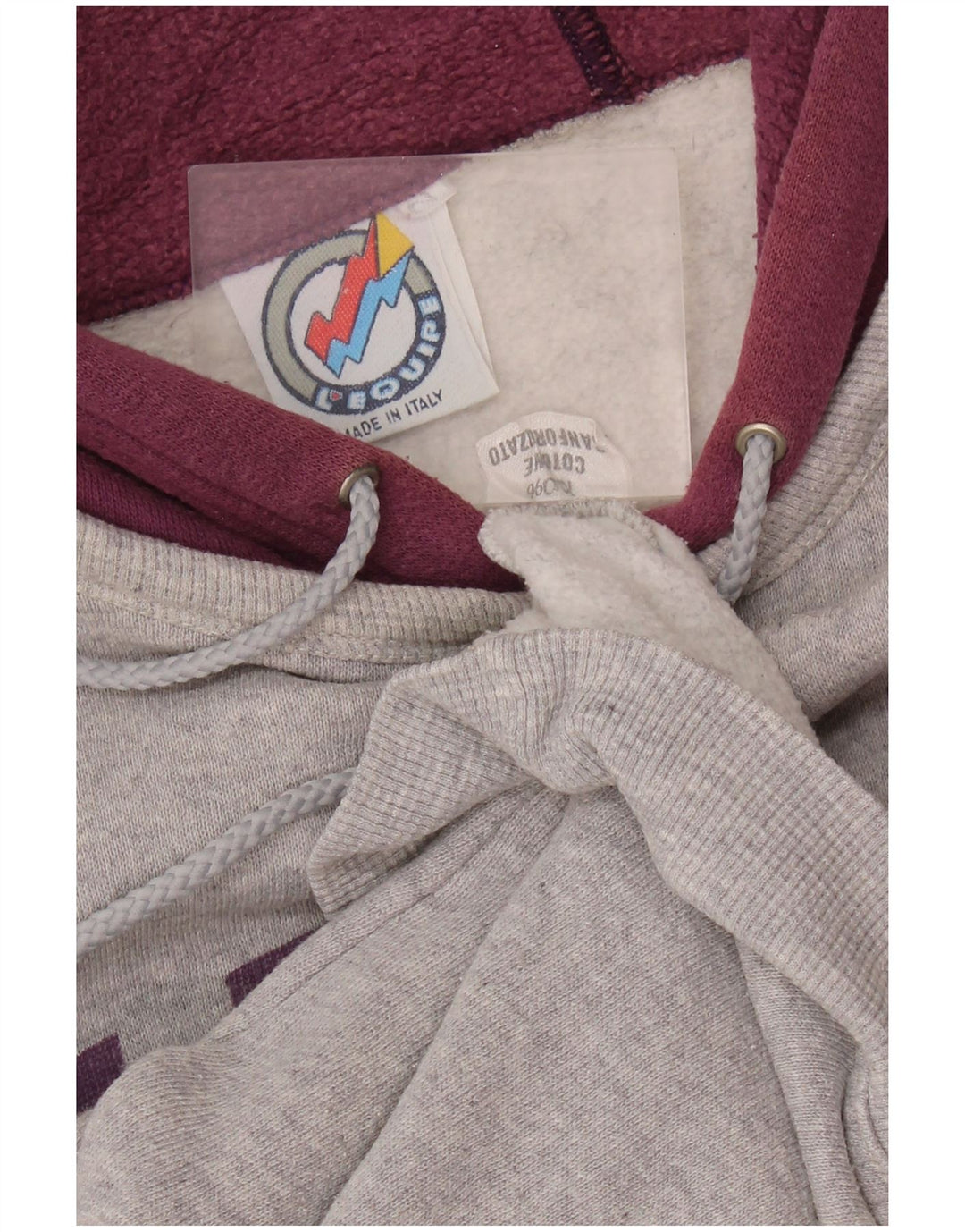 L'Equipe Jersey con capucha y ajuste holgado para mujer UK 20 2XL Algodón gris