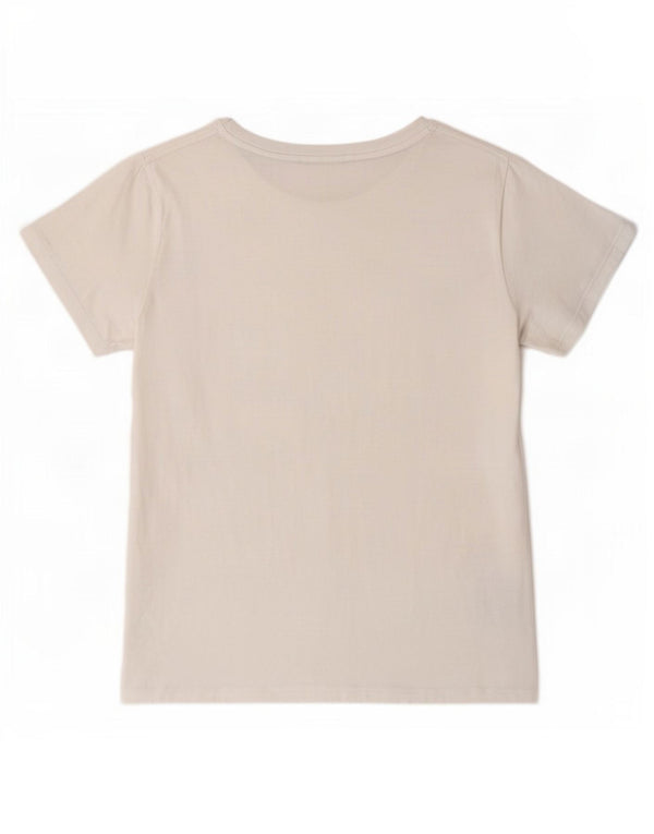 Liu Jo Camiseta gráfica para mujer Top UK 6 XS Algodón blanco