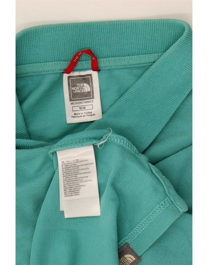 Polo The North Face Hombre Algodón Turquesa Medio