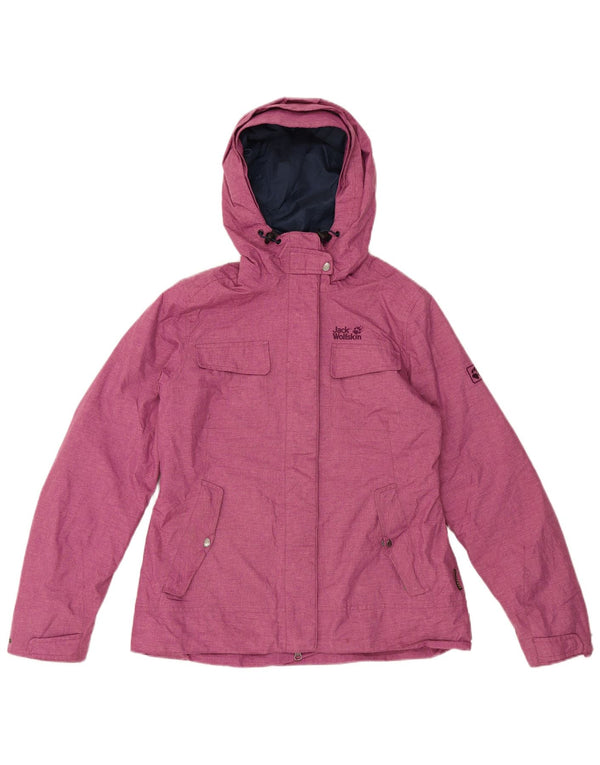 Jack Wolfskin Chaqueta Cortavientos con Capucha para Mujer UK 40/40 Medium Pink