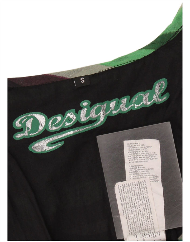 DESIGUAL Blusa extragrande para mujer UK 10 Small Multicolor Rayas