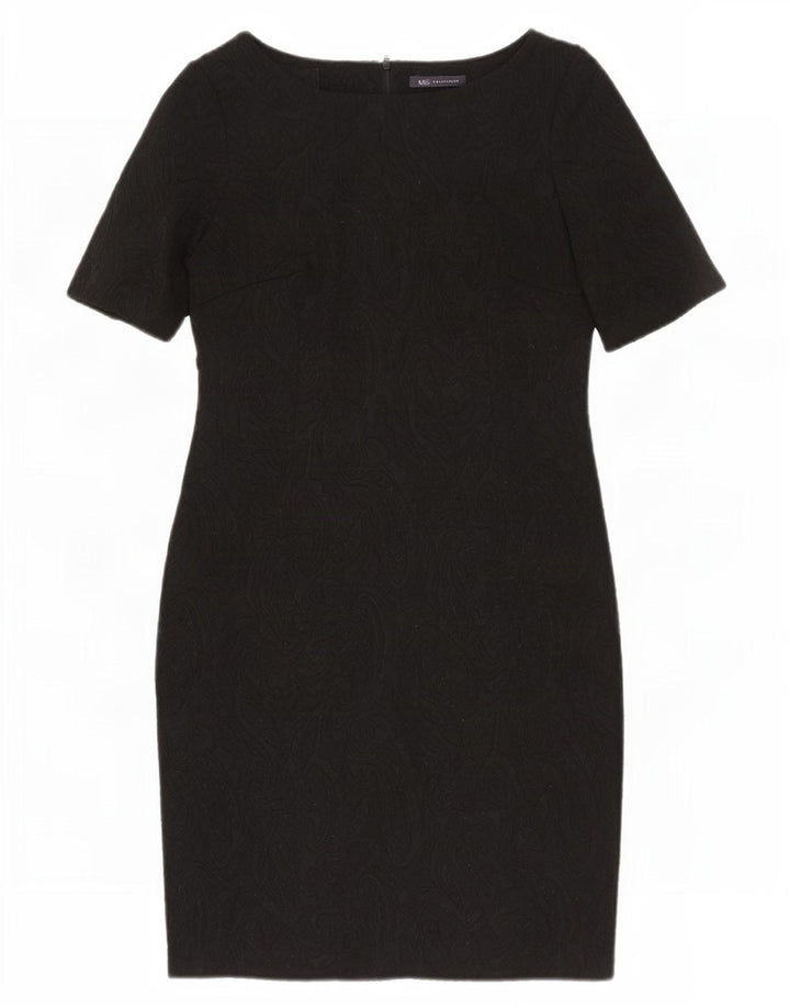 Marks & Spencer Vestido tubo para mujer UK 44 Mediano Negro Paisley Poliéster
