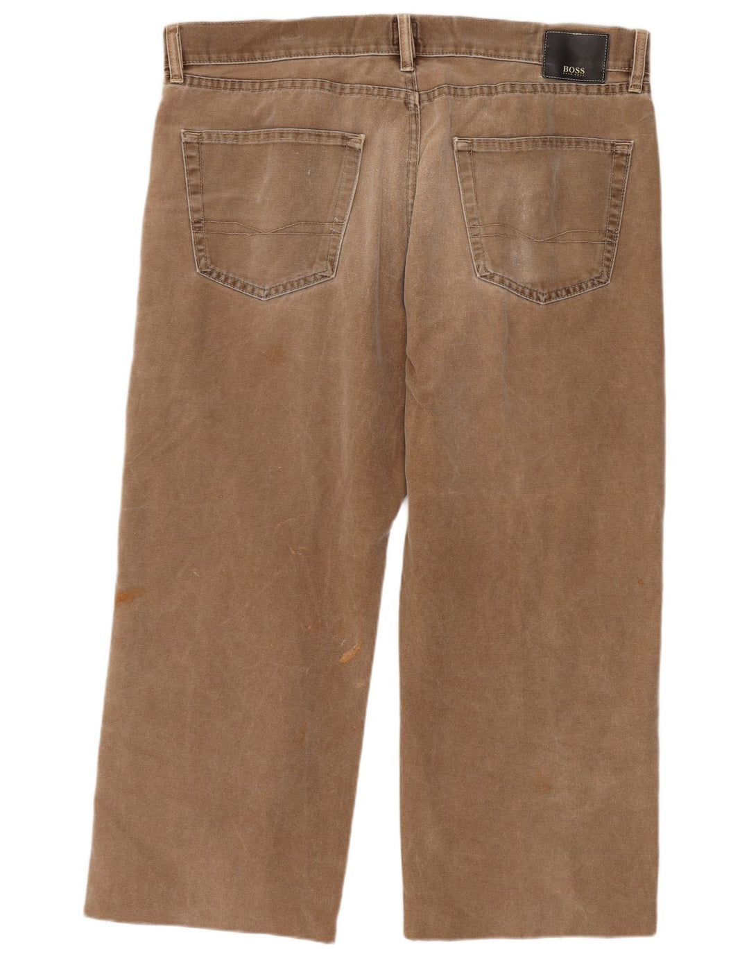 Vaqueros cropped para hombre HUGO BOSS W38 L25 Algodón marrón