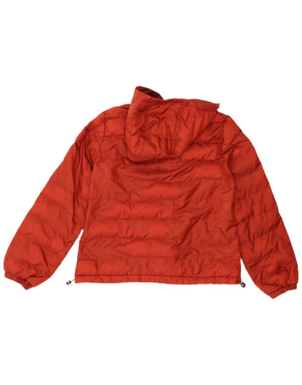 Levi's Chaqueta acolchada con capucha para mujer UK 10 Small Poliéster rojo