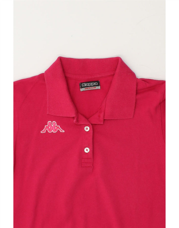 KAPPA Womens Polo Shirt UK 12 Medium Pink Cotton Vintage Kappa and Second-Hand Kappa from Messina Hembry 