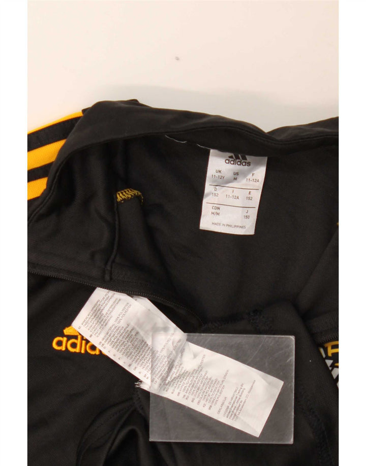 Adidas Chicos Climalite Graphic Pullover Chándal Top 11-12 años Negro