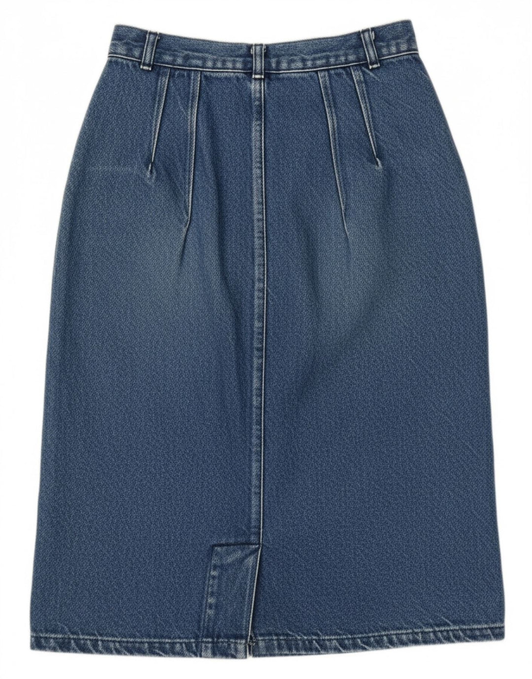 VINTAGE Womens Denim Skirt W24 XS Blue