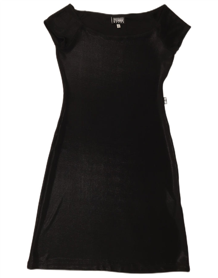 Gianfranco Ferre Vestido tubo para mujer IT 44 Poliéster negro mediano