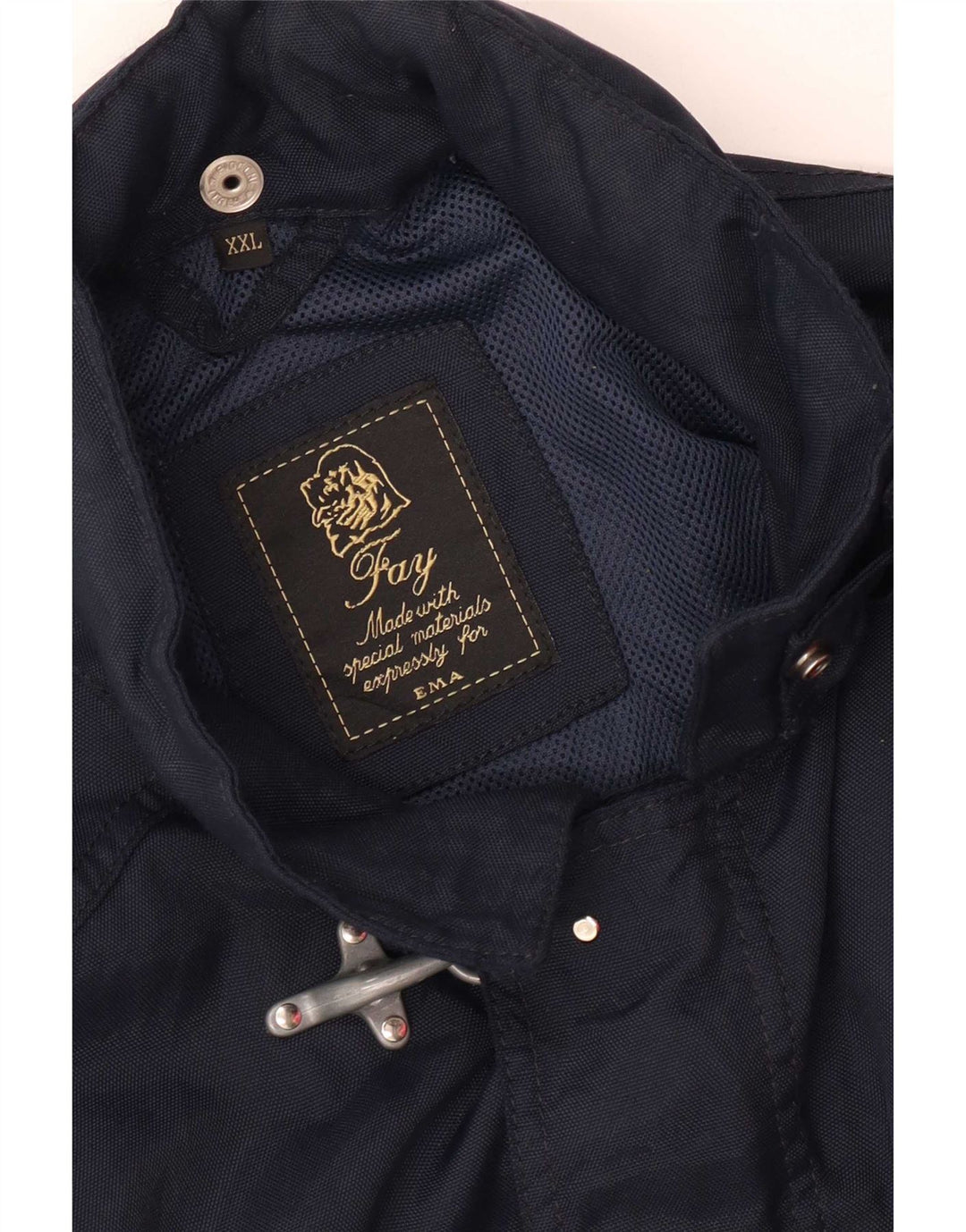 Fay Chaqueta utilitaria con capucha Ema para hombre UK 44 2XL Azul marino