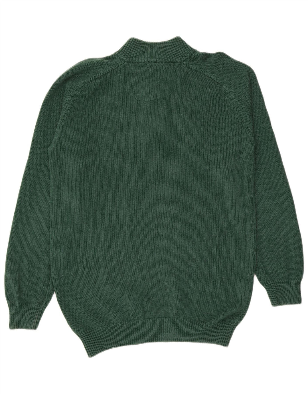 Jersey Massimo Dutti Hombre con Cuello Botonado Algodón Verde Medio