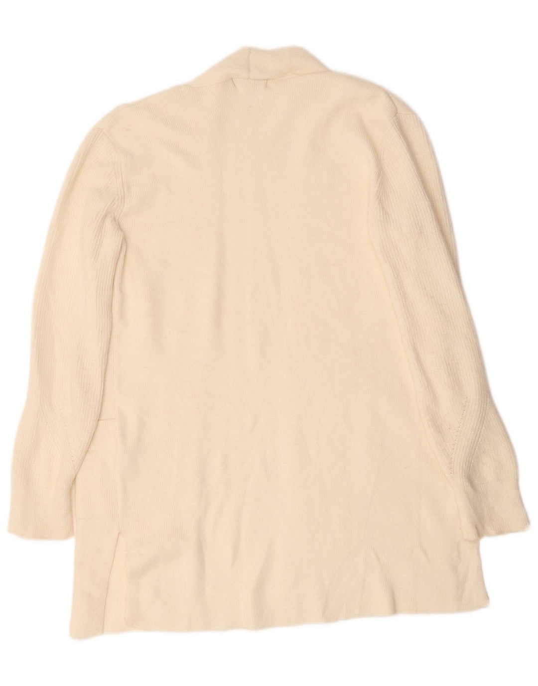 Marks & Spencer Suéter Cárdigan Largo para Mujer UK 12 Medium Off White