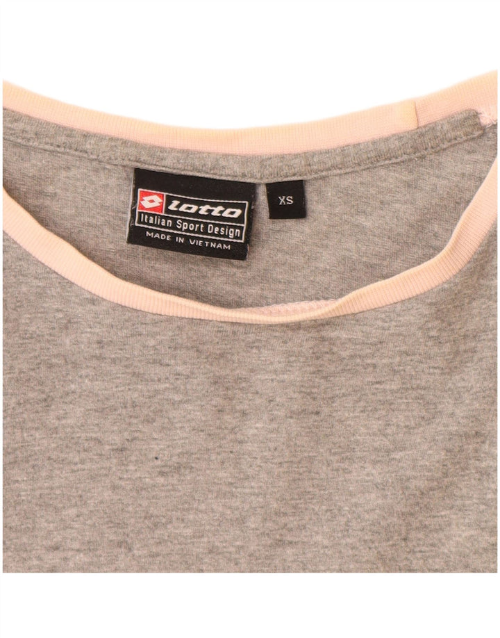 LOTTO Camiseta para mujer Top UK 6 XS Gris moteado